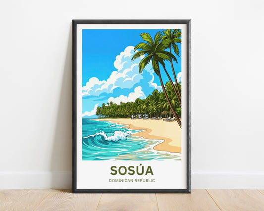 Sosúa Travel Poster - Breathtaking Tropical Waters