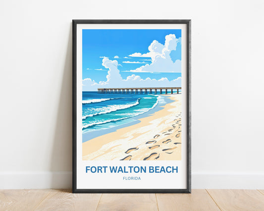 Fort Walton Beach Travel Poster - Escapes