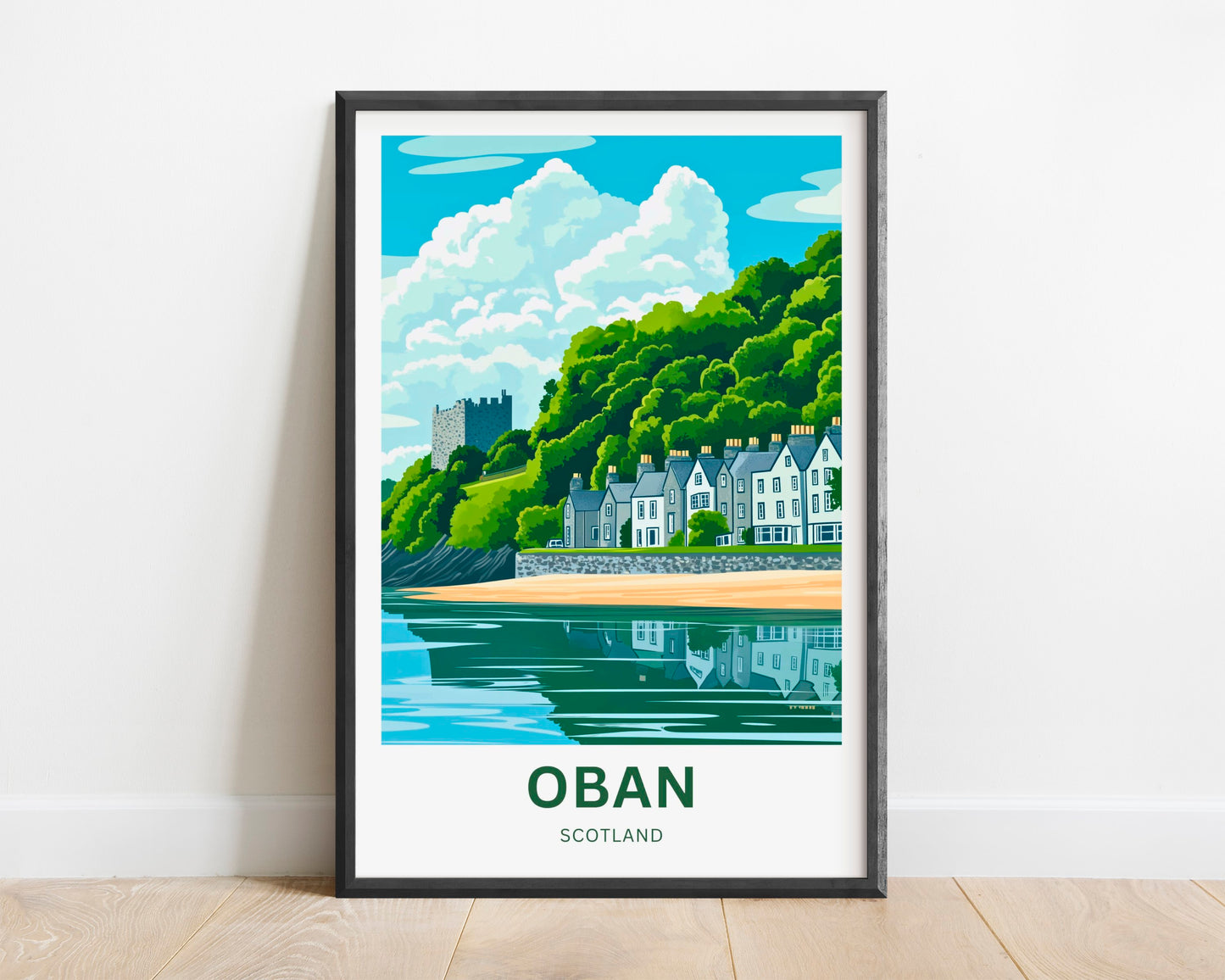 Oban Travel Poster - Scotland United Kingdom