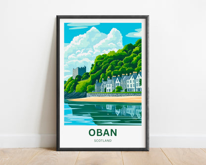 Oban Travel Poster - Scotland United Kingdom