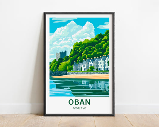Oban Travel Poster - Scotland United Kingdom
