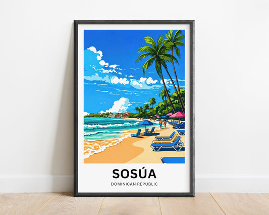 Sosúa Travel Poster- Beach Life