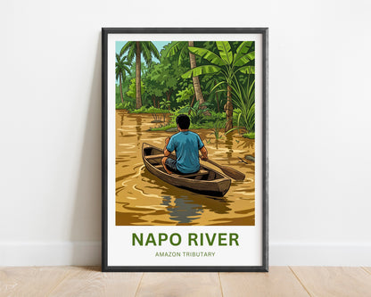 Napo River Travel Poster - Wildlife