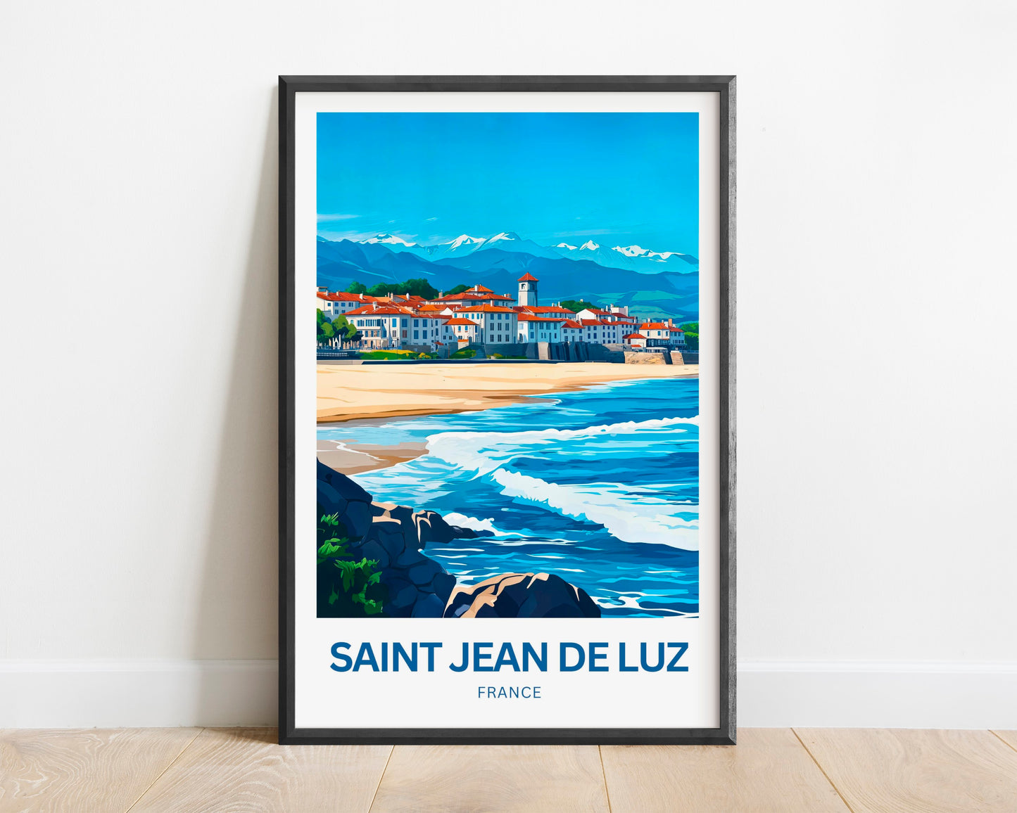 Saint-Jean-de-Luz Travel Poster - France Beach