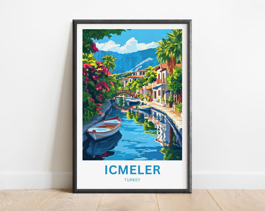 Içmeler Travel Poster- Mesmerizing Relaxing Beach
