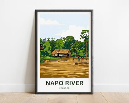 Napo River Travel Poster - Amazon Life