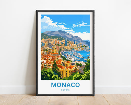 Monaco  Travel Poster - Monte Carlo