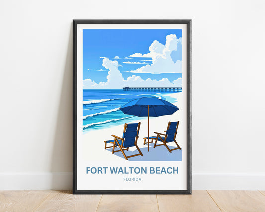 Fort Walton Beach Travel Poster - Florida