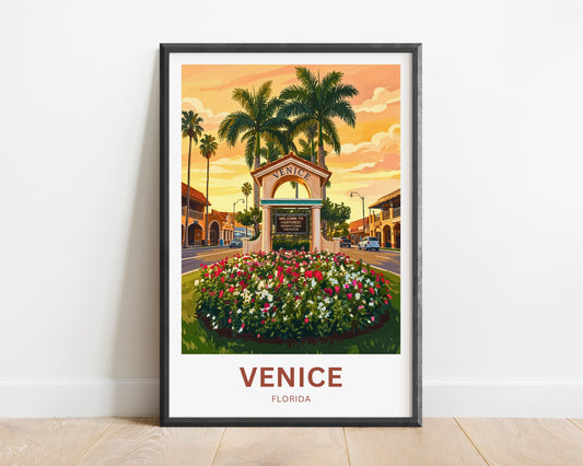 Venice, Florida Travel Poster