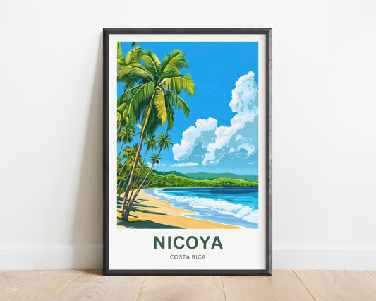 Nicoya Peninsula Travel Poster  - Captivating Green Natures