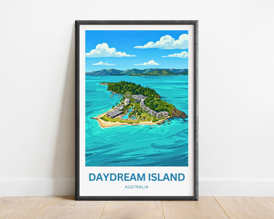 Daydream Island Travel Poster - Australia Ocean Serenity