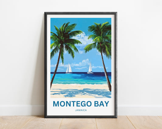 Montego Bay Travel Poster - Jamaica Paradise