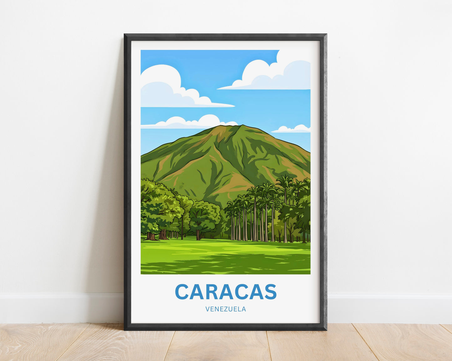 Caracas Travel Poster - Peaks View