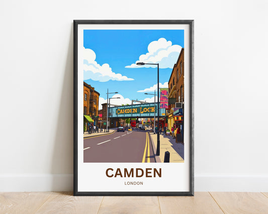 Camden Lock Travel Poster - London