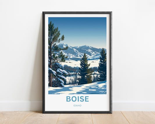 Boise Travel Poster - Enchanting Escape Experience