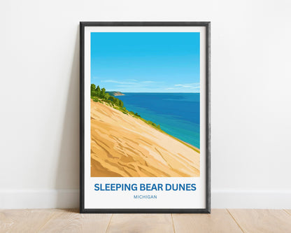 Sleeping Bear Dunes Travel Poster