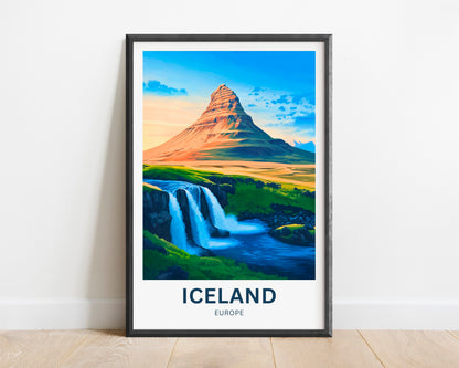 Iceland Travel Poster