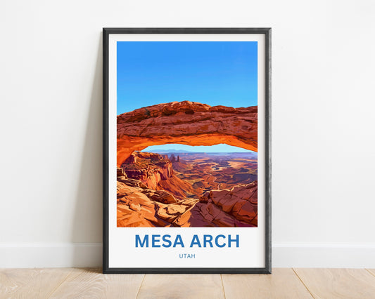 Mesa Arch Travel Poster -   Breathtaking View