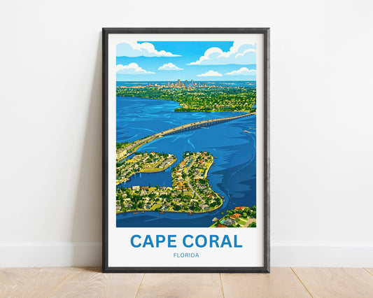 Cape Coral, Florida Travel Poster
