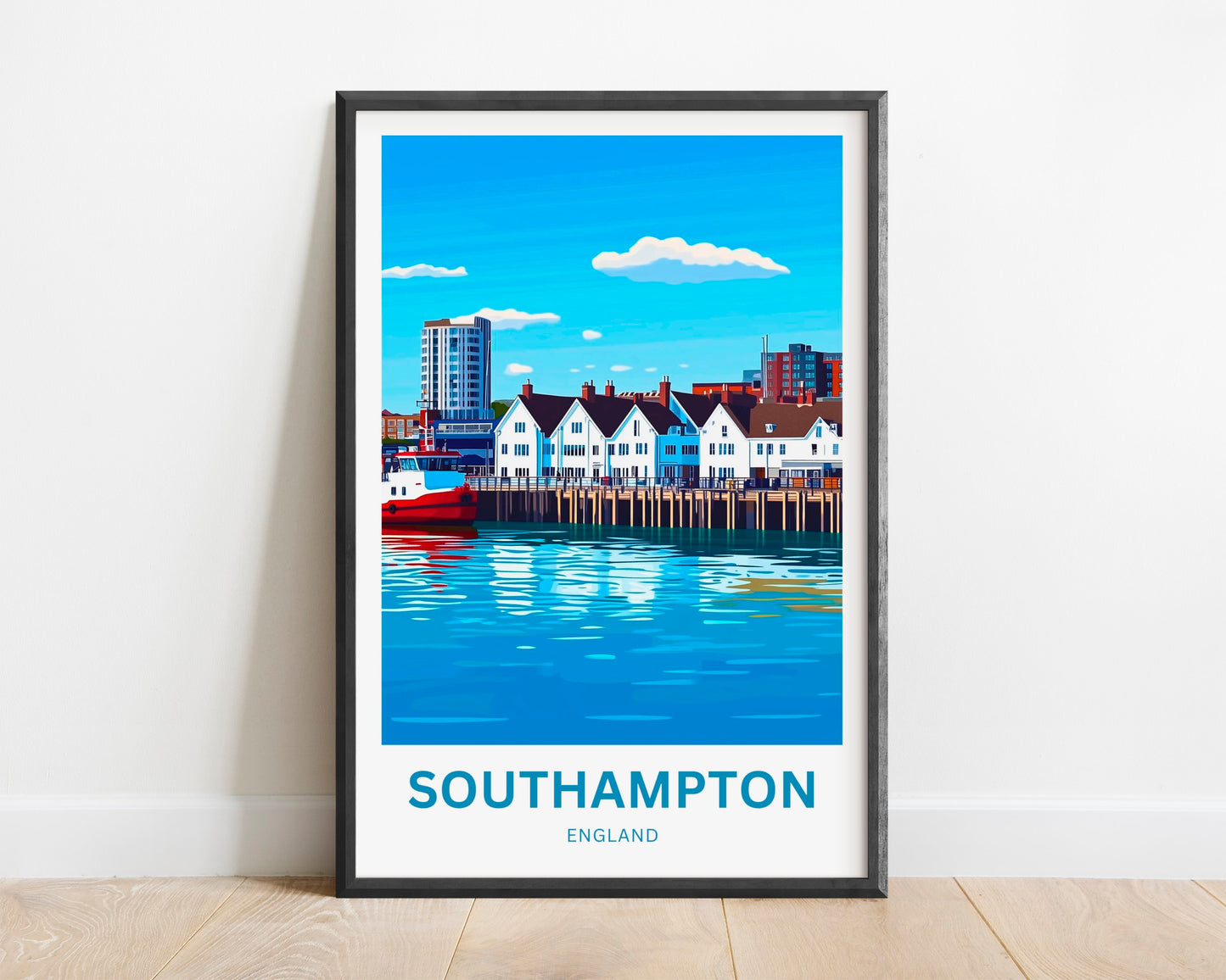 Southampton Travel Poster- The Coastal Heart of England