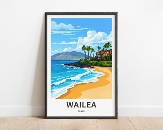 Wailea Travel Poster -  Island Calm
