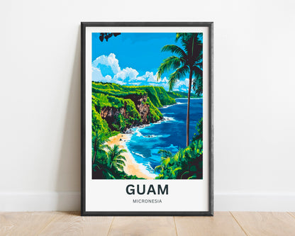Guam Travel Poster - Tropical Paradise: The Shores of Guam