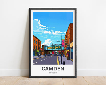 Camden Travel Poster - Street Scene