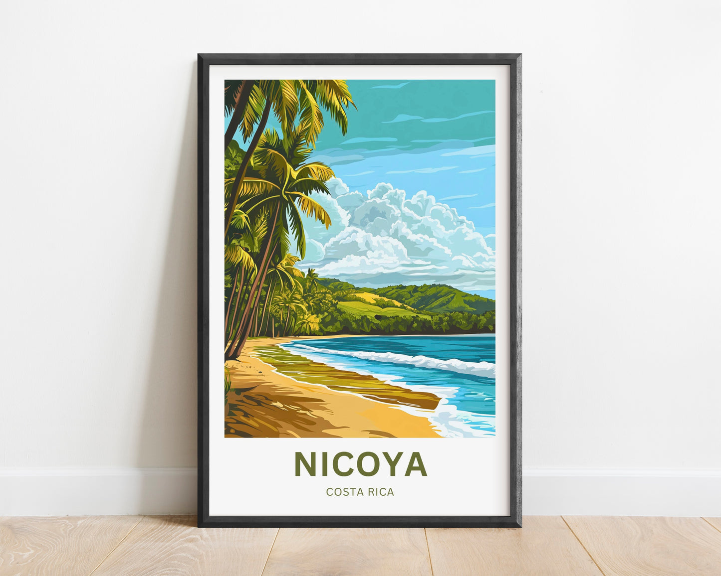 Nicoya Peninsula Travel Poster  - Captivating Beach Serenity