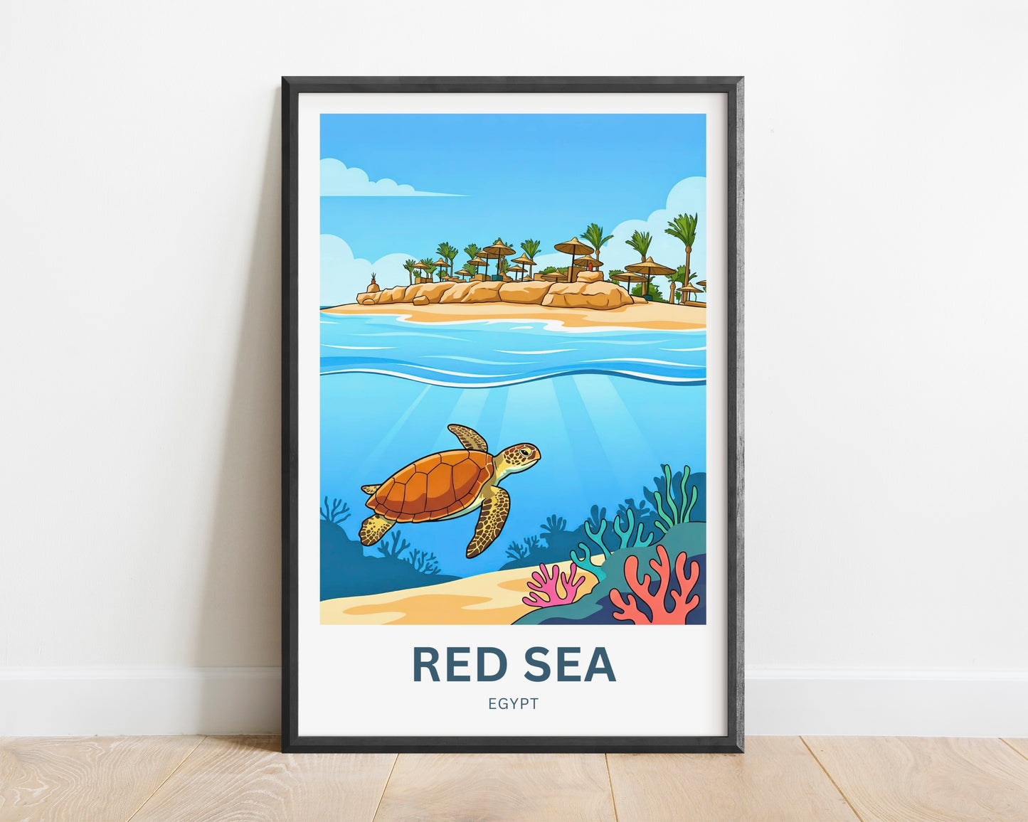 Red Sea Travel Poster - Egypt