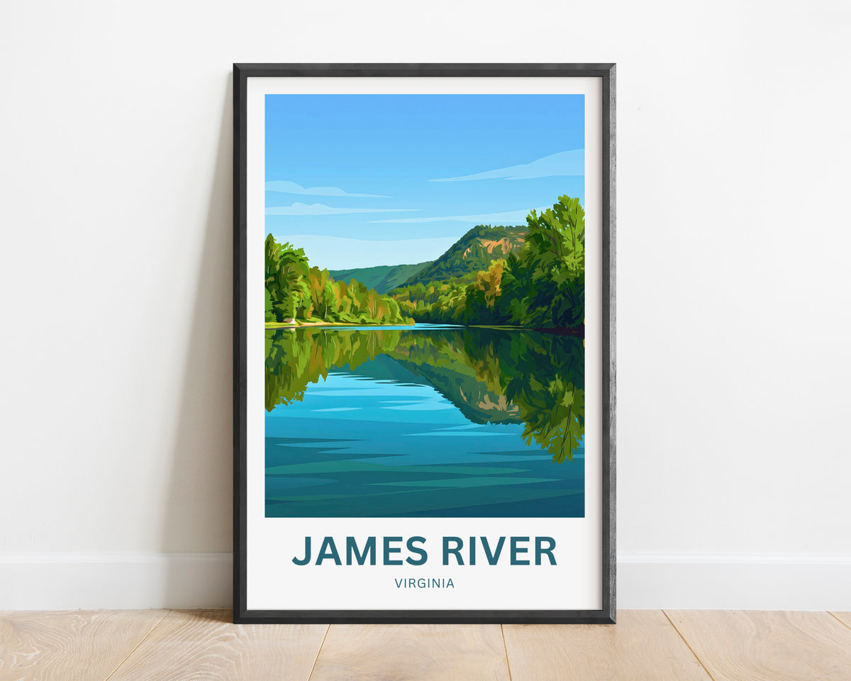 James River Travel Poster