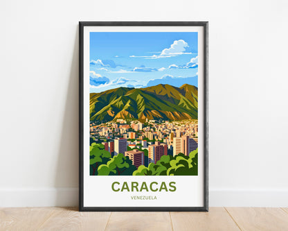 Caracas Travel Poster - Valley