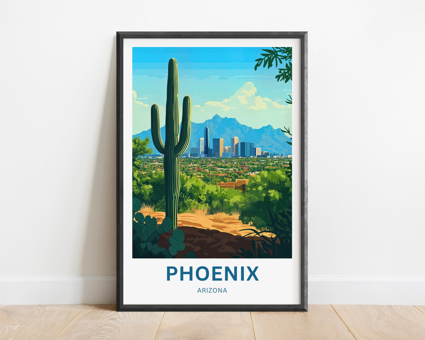 Phoenix Travel Poster - Where Desert Meets City
