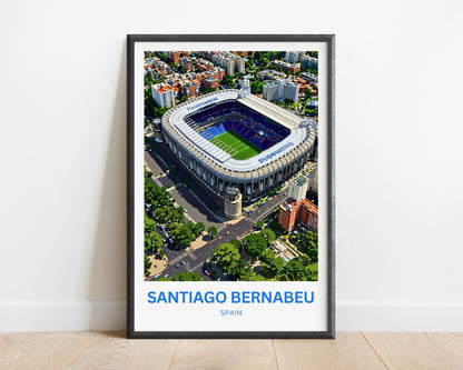 Santiago Bernabéu Stadium Travel Poster