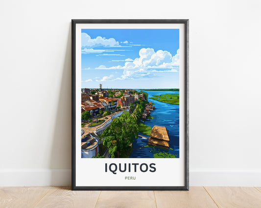 Iquitos Travel Poster - Colonial Architecture