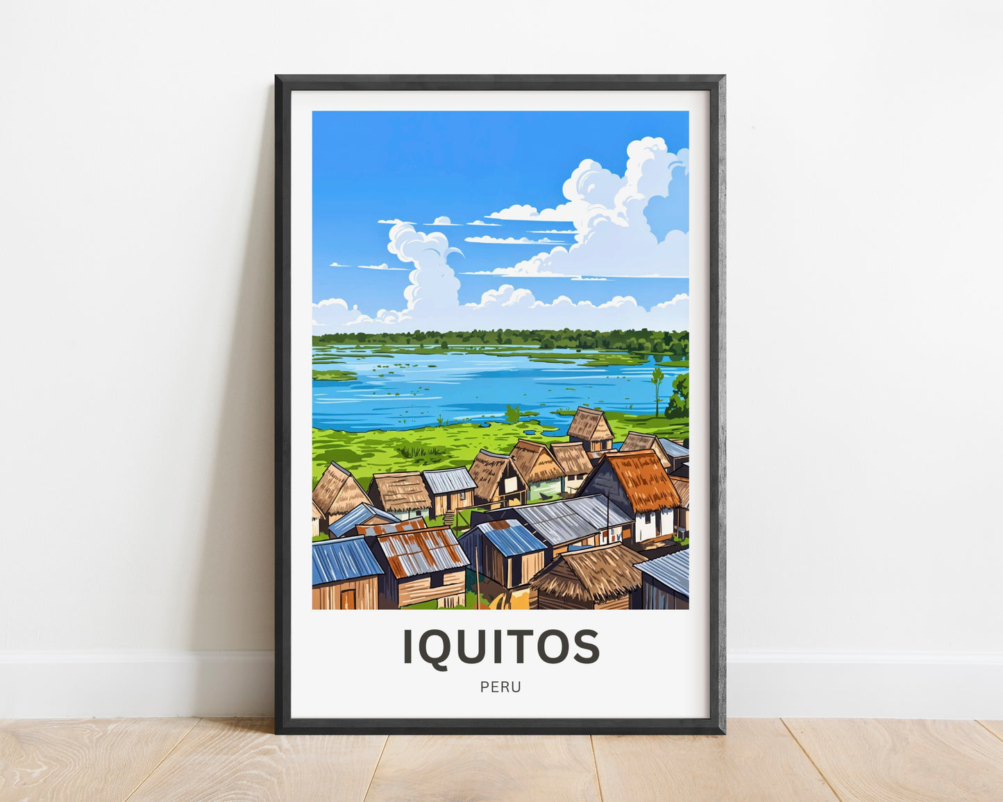 Iquitos Travel Poster - Rainforest Life