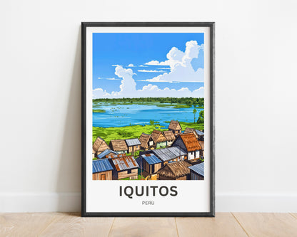 Iquitos Travel Poster - Rainforest Life
