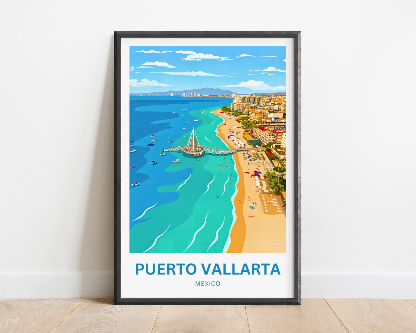 Puerto Vallarta  Travel Poster - Mexico