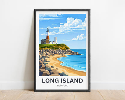 Long Island Travel Poster -  Light House