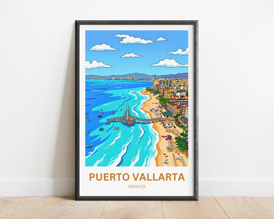 Puerto Vallarta  Travel Poster - Pacific Dreams
