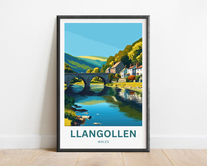 Llangollen Travel Poster - North Wales