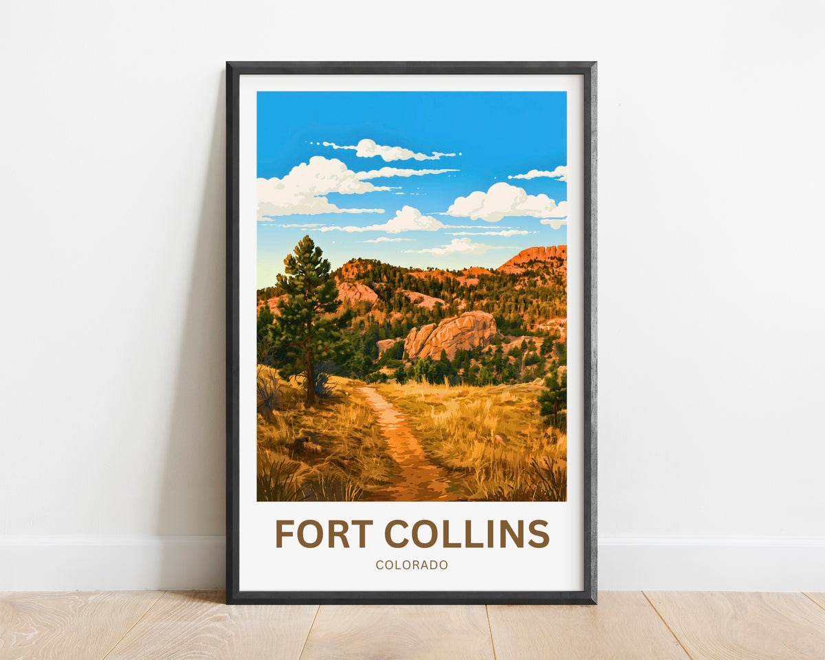 Fort Collins, Colorado Travel Poster - Explore