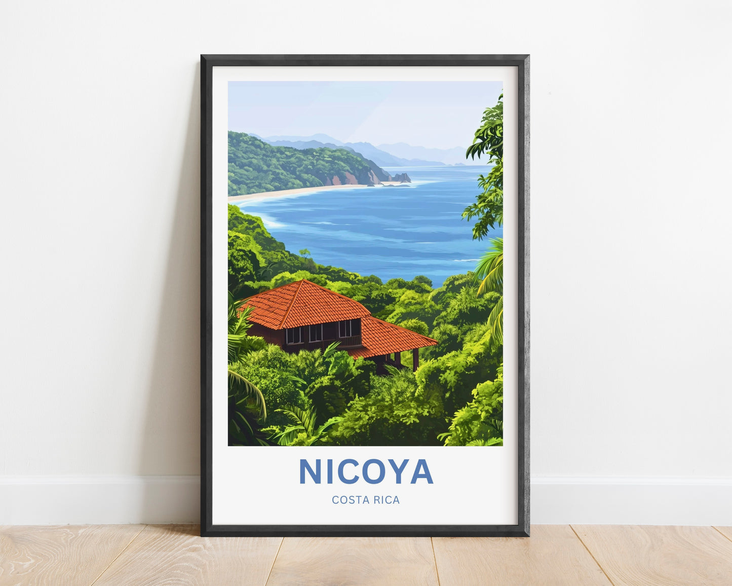 Nicoya, Costa Rica Travel Poster  -Jungle to Sea