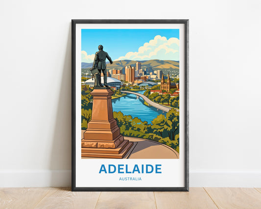 Adelaide Travel Print - Overlooking View