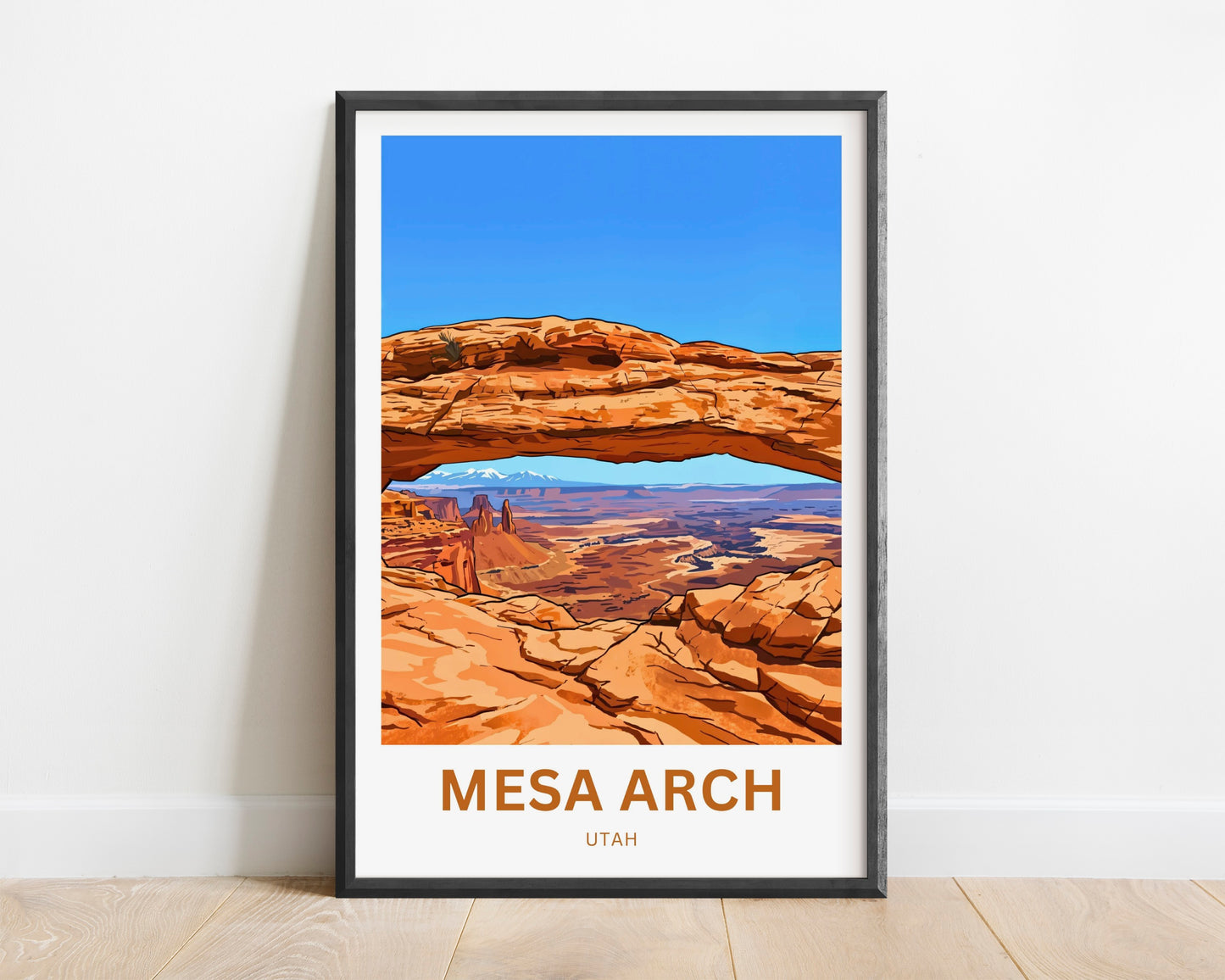 Mesa Arch Travel Poster -   Red Rock
