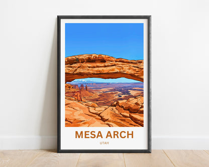 Mesa Arch Travel Poster -   Red Rock