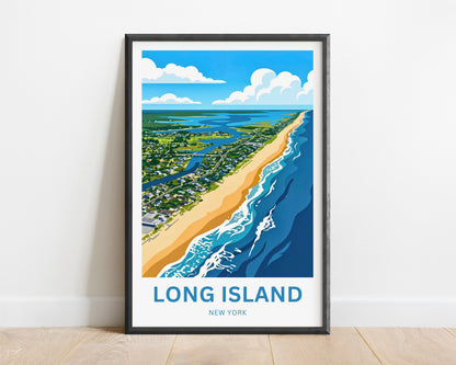 Long Island Travel Poster -  Amazing Long Shores