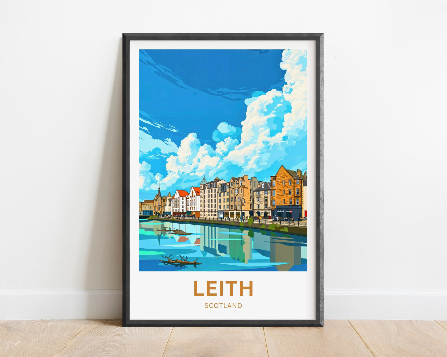 Leith Travel Poster - Sea Breezes, Cobblestones, and Culture