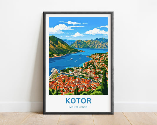 Kotor Travel Poster -   Adriatic Escape