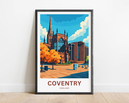 Coventry Travel Poster- England’s Medieval Jewel