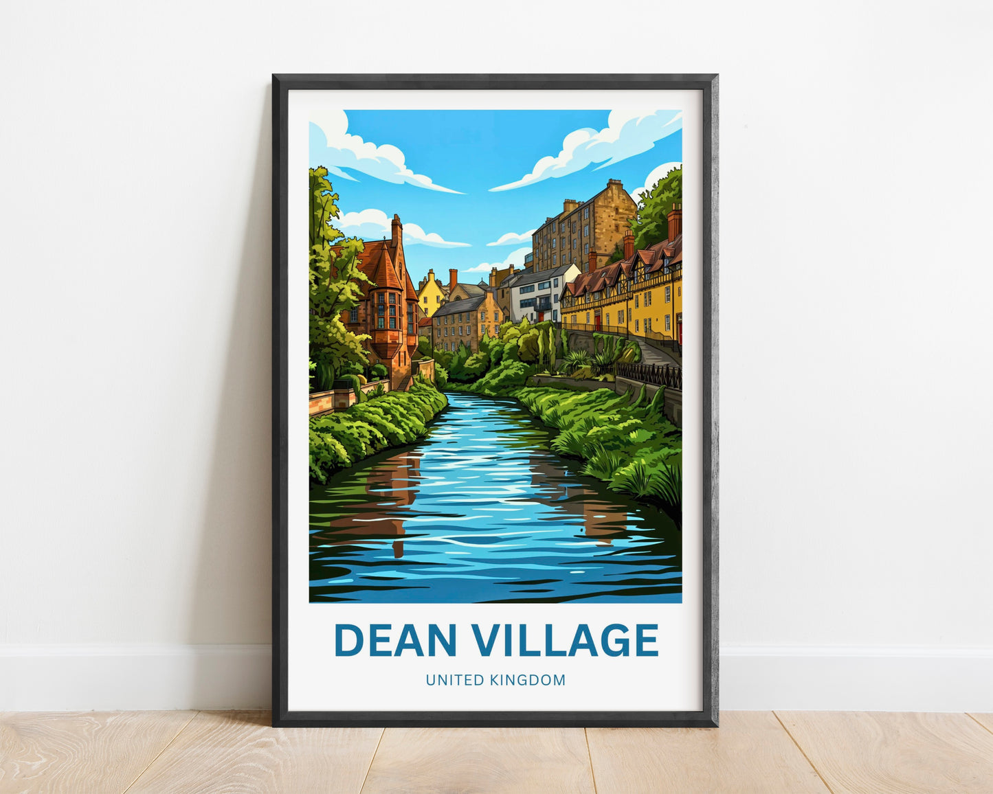 Dean Village Travel Poster - Edinburgh’s Secret Gem